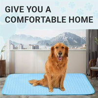 Pet Cooling Mat for Dogs and Cats, Summer Ice Silk Sleeping Pad, Breathable and Washable