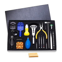 40-Piece Watch Repair Tool Kit with Aluminum Alloy Case for Band Removal, Battery Replacement, and Back Cover Opening