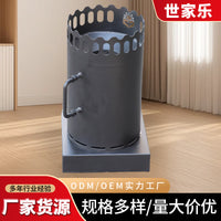 Portable Outdoor Wood Burning Stove for Camping and Picnics, Multifunctional Stainless Steel