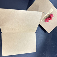Dried Flower Greeting Cards, Vintage Blank Small Cards for Valentine's Day, Thank You, Blessing, Creative DIY Birthday Cards