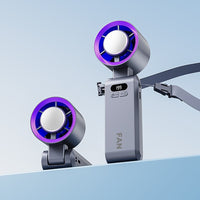 Portable Semiconductor Cooling Handheld Fan with Neck Strap