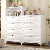 Modern Minimalist Steel Chest of Drawers with Multiple Tiers for Bedroom Storage