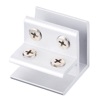 Glass Shelf Clamp Connector for 8-12mm Glass, No-Drill Aluminum Alloy