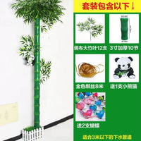 Decorative Pipe Cover with Faux Bamboo and Tree Bark Design for Bathroom and Toilet Pipes
