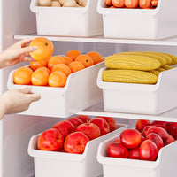 Refrigerator Organizer Bins Clear Drawer-Type Food Storage Containers for Fridge Freezer