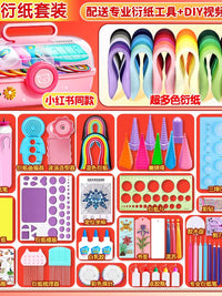 36-Color Quilling Paper Strips Set with Tools and Storage Box for Students