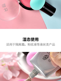 Mushroom Head Makeup Sponge Blender Set - 2 Pcs with Case, Dry & Wet Use for Foundation, BB Cream, Concealer