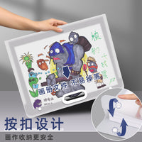 Frosted Art Portfolio Bag for 4K/8K Artwork, Sketchbooks, and Drawing Paper Storage