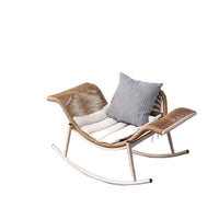 Outdoor Rattan Rocking Chair with Cushions for Living Room Balcony Garden