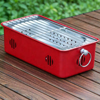 Korean Style Stainless Steel Charcoal Grill for Camping, Home, and Outdoor Tea Brewing