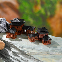 Miniature Ancient Chinese Architecture Landscape Ornament for Aquariums & Bonsai