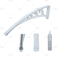 Thickened Plastic Steel Bracket Awning for Outdoor Yards and Balconies, Rain and Sun Protection