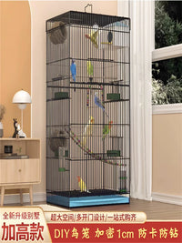 2026 New Large Luxury Breeding Bird Cage for Parakeets and Cockatiels, Ecological Villa Design