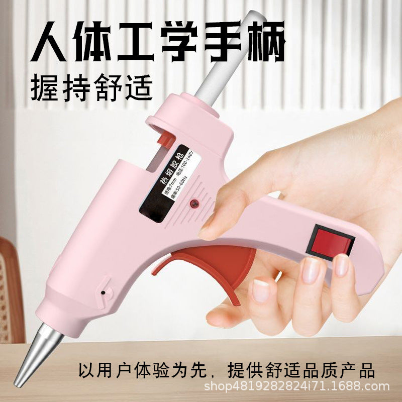Mini Hot Glue Gun Kit with Colorful Glue Sticks for DIY Crafts and Home Repairs