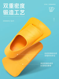 ZOKE Professional Swim Fins for Adults & Kids - Short Blade Snorkeling & Freediving Training Flippers