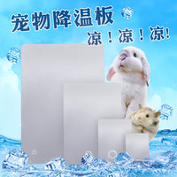 Pet Cooling Aluminum Plate for Hamsters, Rabbits, Chinchillas - Summer Heat Relief Pad