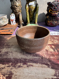 Bizen Ware Matcha Bowl, Ceramic with Natural Texture