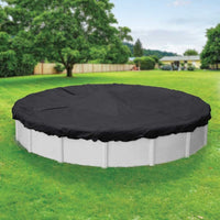 Outdoor Round Swimming Pool Cover for Garden Patio, 210D Anti-UV Dustproof Windproof Leaf Protection