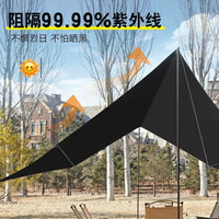 Large Blackout Vinyl Canopy Tent for Outdoor Camping, Sunshade, and Rain Protection