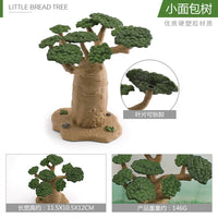 PVC Reptile Pet Terrarium Simulation Micro Landscape Ornaments Detachable Plastic Farm World Hut