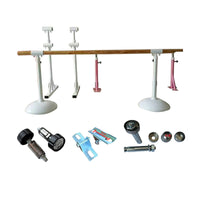 Adjustable Dance Barre Brackets and Bases for Wall Mount or Freestanding Installation