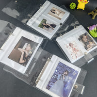 Korean Ins Style Cute Laser Loose-Leaf Transparent Photo Album Refill Pages for 3/4/5 Inch Instax & Small Cards