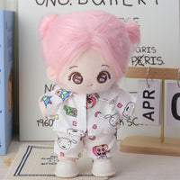 20cm Cotton Doll Princess Pajama and Bathrobe Outfit Set
