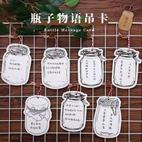 Drift Bottle Wish Cards for Classroom Goals & Study Motivation, Hanging Decoration Set