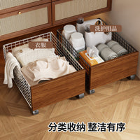 Slim Rolling Laundry Hamper Cart with Storage Shelves for Bathroom and Laundry Room