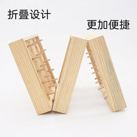 66-Spool Wooden Thread Rack Foldable Sewing Thread Holder Storage Organizer for DIY Craft Home Bobbin Stand