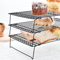 3-Tier Collapsible Cooling Rack for Baking, Roasting, and Grilling