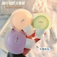 Silicone Travel Bottles Set Squeezable Portable Refillable Containers for Shampoo Lotion Toiletries TSA Approved