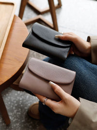 Women's Bifold Genuine Leather Wallet with Multi-Card Slots