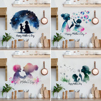 Mother's Day Wall Decal for Shop Window Decoration - "Thankful Mom" Series