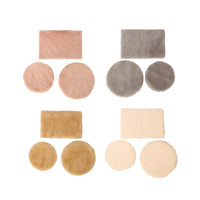 Dollhouse Miniature Plush Carpet Winter Floor Mat for Living Room Bedroom DIY Mini Furniture Model Accessories