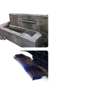Stainless Steel Waterfall Spillway for Garden & Pond Landscaping