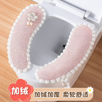 Reusable Toilet Seat Cover with Handle, Washable, Individually Wrapped
