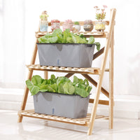 Self-Watering Planter Box for Balcony Vegetable Gardening - Double-Layer Rectangular Pot for Home Plants