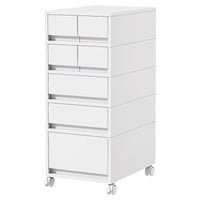 Desktop Drawer Storage Cabinet with Wheels, Multi-layer Office File Organizer, Under-Desk Storage Rack