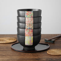 Mino Ware Japanese Matcha Bowl Tenmoku Glaze Ceramic Rice Bowl