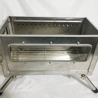 Outdoor Smokeless Wood Burning Stove with Chimney, Portable Stainless Steel Folding Camping Fire Pit