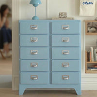 Designer Retro Chest of Drawers for Small Apartments, Multi-functional Storage Cabinet with Drawers