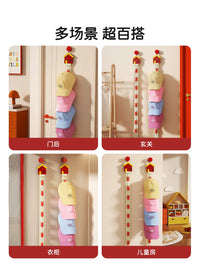 Door/Wall Mounted Hat Organizer with Clips for Baseball Caps