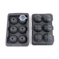 Food-Grade Silicone Ice Cube Tray Set with Large Spherical and Square Molds