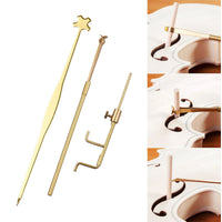Violin Cello Sound Post Setting Tool Kit with Soundpost Setter, Clamp, and Gauge