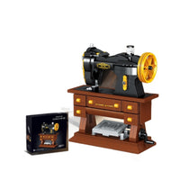 ZEGA Mini Retro Sewing Machine Building Blocks Model Collectible Toy