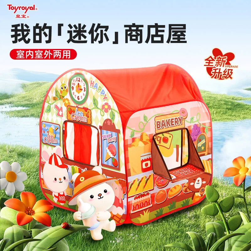 Toyroyal Kids' Indoor Play Tent with Activity Set