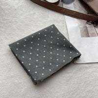 Polka Dot Cotton Square Scarf for Women - Marilyn Hepburn Style