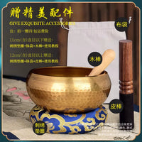 Tibetan Singing Bowl Set for Yoga Meditation and Sound Healing