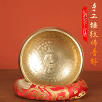 Hand-Hammered Brass Singing Bowl Set for Meditation, Yoga, and Sound Therapy